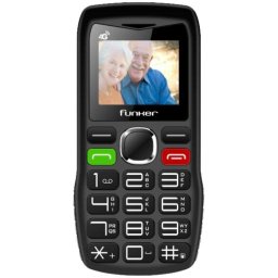Teléfono móvil Funker C140 Classic 4G Dual SIM SOS Teclas grandes Negro