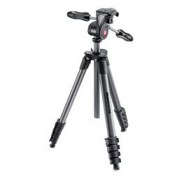 Manfrotto Compact Advanced Trípode con Rótula 3 Way Negro
