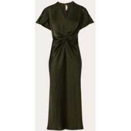 Victoria Beckham Vestido midi. Verde oscuro XS
