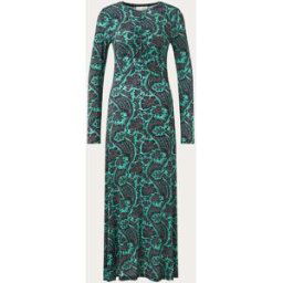 Ulla Johnson Vestido midi Naia estampado. Verde L