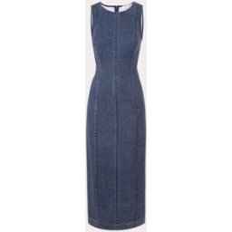 Rag & Bone Vestido midi vaquero Olivia. Azul XS