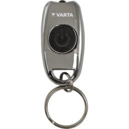 VARTA VAR LED MKCL - Linterna LED Metal Keychain Light, 15 lm, plateada, 2x CR20.16