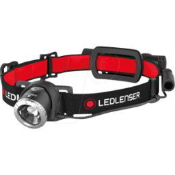 LEDLENSER LED LENSER H8R - Linterna de cabeza LED H8R, 600 lm, negra / naranja, bater&iacut