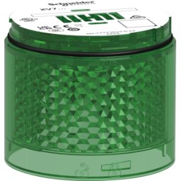 SCHNEIDER ELECTRIC XVB7C53 - Elemento ligero, modular, 70mm, verde, 24V ACDC, Luz intermitent