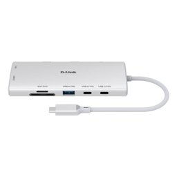 Hub D-Link 10 puertos 10 Gbps DUP-A01 USB-C HDMI 4K Ethernet SD PD 100W