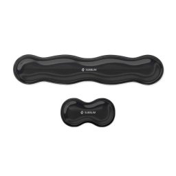 Descansa muñecas Subblim SUBMP-04E061 gel refrigerante base antideslizante negro
