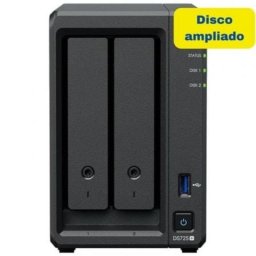NAS Interno Synology 8TB 2,5GbE DS725+ 2 Bahías DDR4 ECC Expansión SSD NVMe