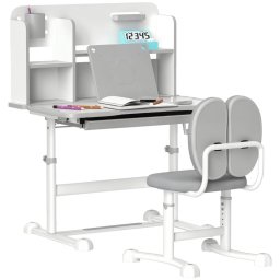 Aiyaplay Juego De Escritorio Y Silla Para Niños De +3 Años 80x55x107,5 Cm Gris