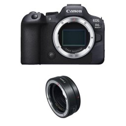 Cámara Mirrorless Canon EOS R6 Mark II 24.2 MP Sensor Full Frame WiFi Estabilizador 8 pasos Bague EF-EOS-R