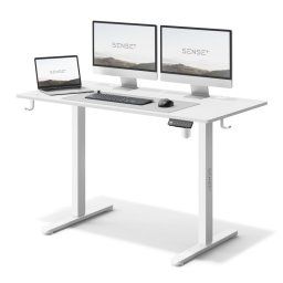 SENSE7 Nojo Escritorio Regulable Eléctrica con Motor 120x60 Blanco