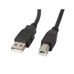 Cable USB Lanberg CA-USBA-11CC-0010-BK 1m USB A a USB B 2.0 0,48Gbps Negro