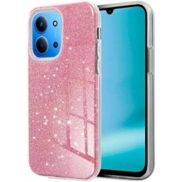 Funda para móvil Cool Glitter Silicona Rosa Flexible Protegida para Xiaomi Redmi 15C, 15C 5G y Poco C85