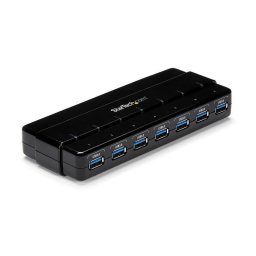 Hub USB Startech ST7300USB3B 7 Puertos USB 3.2 Gen 1 Sobremesa Negro