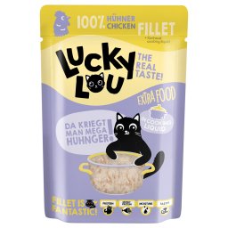Lucky Lou Extra Food 12 x 70 g - Filete de pollo en caldo