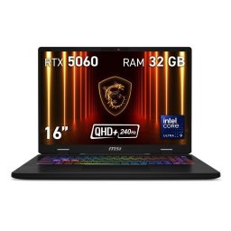 Portátil MSI Crosshair 16 HX AI D2XWFKG-214XES 16" Intel Core Ultra 9 275HX 32GB 1TB SSD RTX 5060 8GB QHD+ RGB Cosmos Gray