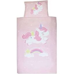 Funda de edredón y almohada Unicornio A Little Lovely Company DCUNPI01