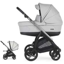 Cochecito Bebecar Flowy Duo KP424 Color Gris claro Chasis Mixto