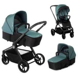Cochecito dúo Stratos 2 piezas con capazo Stratos Be Cool Be Teal