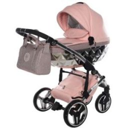 COCHECITO DUO JUNAMA HAND KRAFT GLITTER 01 ROSA/PLATA