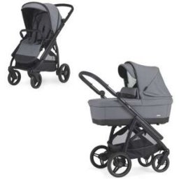 Cochecito Bebecar Wei Duo KO331Color Gris oscuro Chasis negro mate