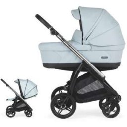 Cochecito Bebecar Flowy Duo KP423 Color Azulado Chasis Mixto