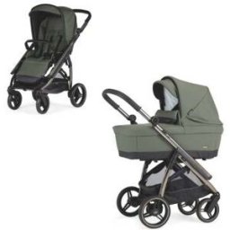 Cochecito Bebecar Wei Duo KO334 Color Verde oscuro Chasis negro