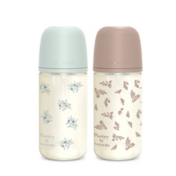 Pack Biberones Vidrio Poetry 240ml de Suavinex