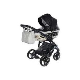 COCHECITO DUO JUNAMA HAND KRAFT GLITTER 03 - NEGRO/PLATA