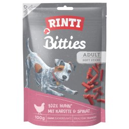 Rinti Bitties snacks para perros - Zanahoria y espinacas (100 g)