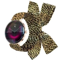Forever Lucca SB-370 Bluetooth 46mm AMOLED Oro Rosa IP68 Pulsómetro Monitor Sueño Larga Autonomía