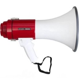 Megáfono Fonestar MF-114SU 25W Sirena USB SD Pilas 12V CC