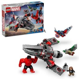 Lego Marvel Capitán América Vs. Hulk: Avión De Juguete Para Niños De 8+ Años 76292