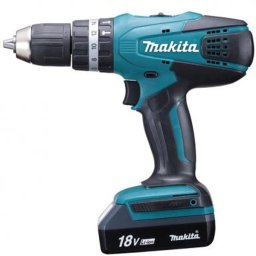 Taladro percutor a batería Makita HP457DWE3 18V 1.1A Litio