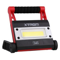 TnB XTREMWORK Powerbank con Lámpara LED externa IPX5 12W 1000 lm Negra/Roja