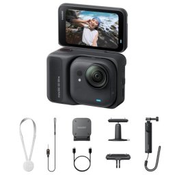 Cámara deportiva Insta360 GO Ultra Creator Bundle 4K UHD WiFi Bluetooth Negra