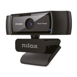 Webcam Nilox NXWCA2K12 2K USB 2.0 Autoenfoque Micrófono Clip Negra
