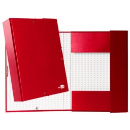 Carpeta proyectos liderpapel folio lomo 70mm carton forrado roja