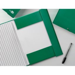 Carpeta proyectos liderpapel folio lomo 50mm carton forradoverde