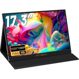 Monitor GTmedia 17.3" FullHD 60Hz IPS FreeSync Portátil VESA Ángulo 178º