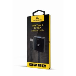 Adaptador gráfico USB Gembird A-CM-VGAF-01 USB-C a VGA FHD 1080p