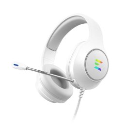 Auriculares Zalman ZM-HPS310 WH con cable USB para gaming y micrófono boom blancos