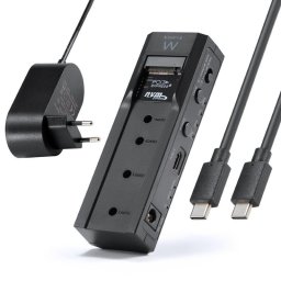 Caja para disco Ewent EW7065 2.5/3.5 pulgadas ABS Negro USB 3.2 UASP