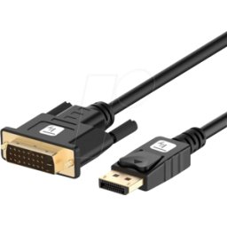 TECHLY ICOC-DSP-C12030P - Conector DisplayPort 1.2 a conector DVI 24+1, pasivo, 1080p, 3 m