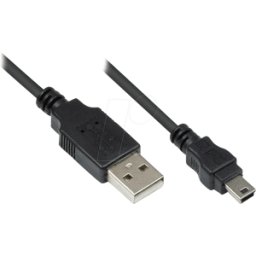 GOOD CONNECTIONS GC 3310-AM01 - Cable USB 2.0, conector A a conector mini B, 0,15 m