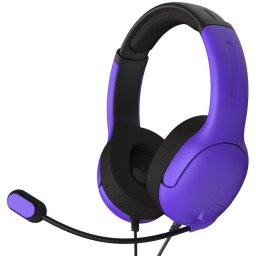 Auriculares gaming PDP Nebula Ultra Violet AIRLITE con cable y cancelación de ruido para PS4/PS5