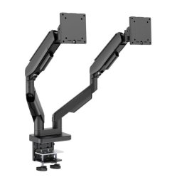 Soporte doble para monitores LC-Power LC-EQ-A34B-D hasta 34"/20 kg/Negro