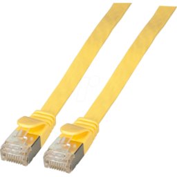 EFB-ELEKTRONIK EFB K5545GE.025 - Cable de parche plano Cat.6a, U/FTP, 0,25m, amarillo