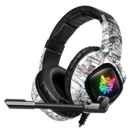 Auriculares Dam Electronics ONIKUMA K19 con cable Jack 3,5mm Gaming con Micrófono, Luces LED, Compatibles PC PS4 Xbox One Móvil, negros