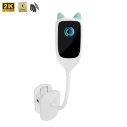 Cámara de vigilancia Dam Electronics Vigilabebés WiFi 2K 3MPX SD Visión 150º Audio Bidireccional