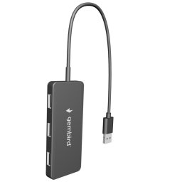 Hub Gembird 4 puertos USB 2.0 480 Mbps modelo UHB-U2P4-04 cable integrado